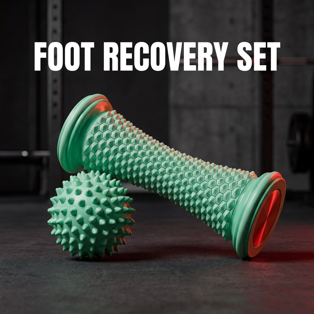 Professional Foot Massage Roller Set Plantar Fascia Roller Yoga Massage Ball Muscle Relaxation Foot Care Recovery Tool for Home Gym Fitness Rehabilitation