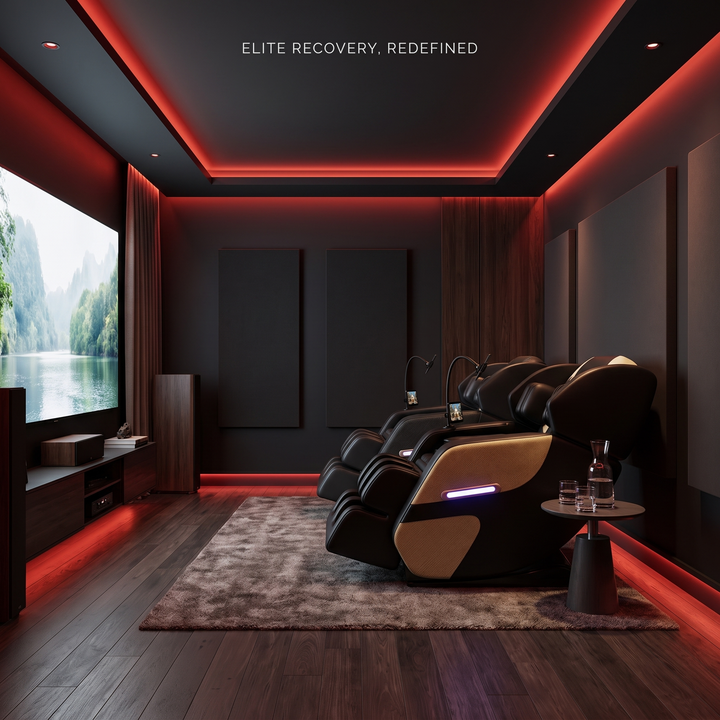 Professional Full Body Massage Recliner Chair Zero Gravity Recliner with Airbags Foot Roller Massage Auto Modes Home Recovery Relaxation Chair