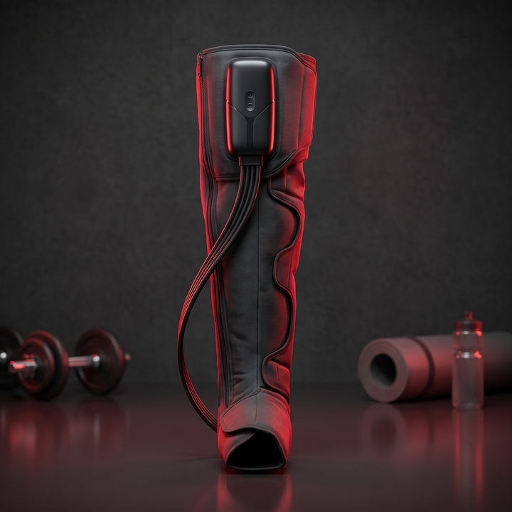 Professional Full Leg Air Compression Massager Four Chamber Sequential Pressure Massage Device for Circulation Recovery Lymphatic Support Home Use