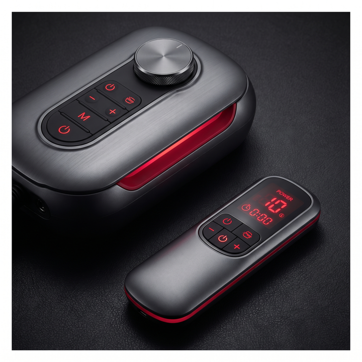 Professional Full Leg Air Compression Massager Four Chamber Sequential Pressure Massage Device for Circulation Recovery Lymphatic Support Home Use