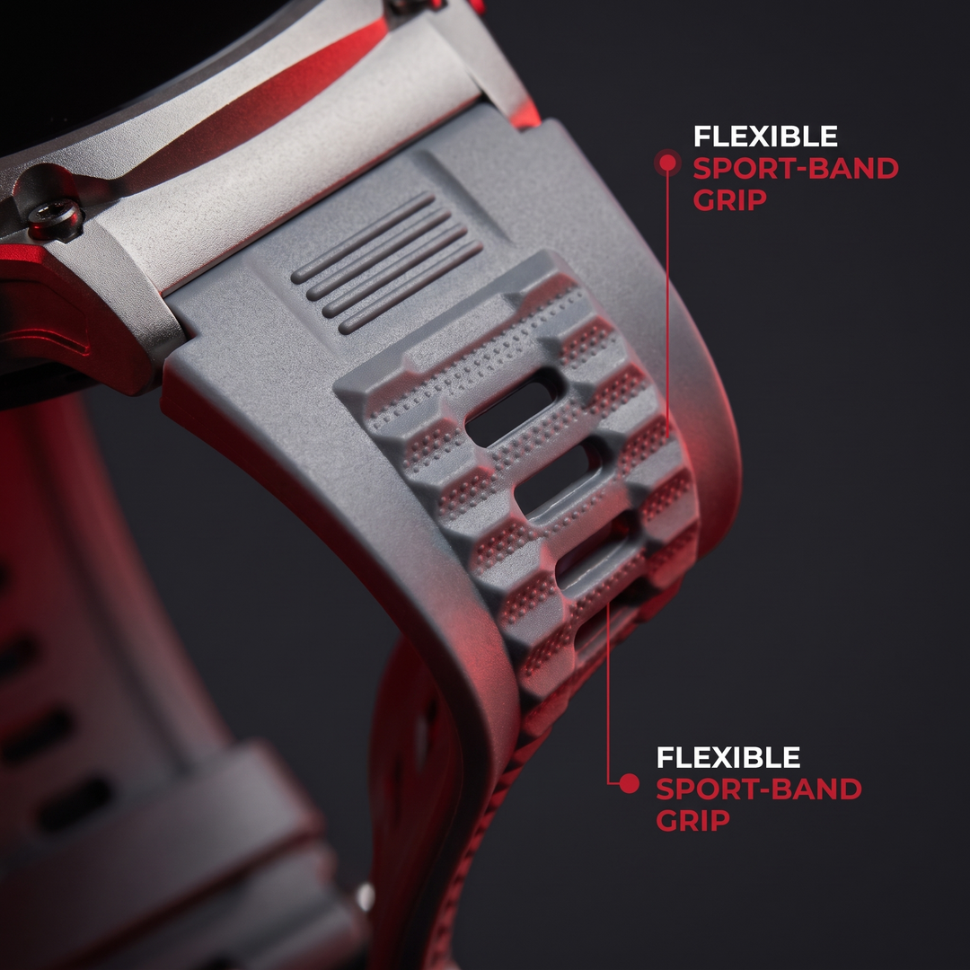 Professional GPS Smart Watch Sport Fitness Tracker 1.85 Inch AMOLED Display Bluetooth Calling Heart Rate Monitor Compatible Android iOS
