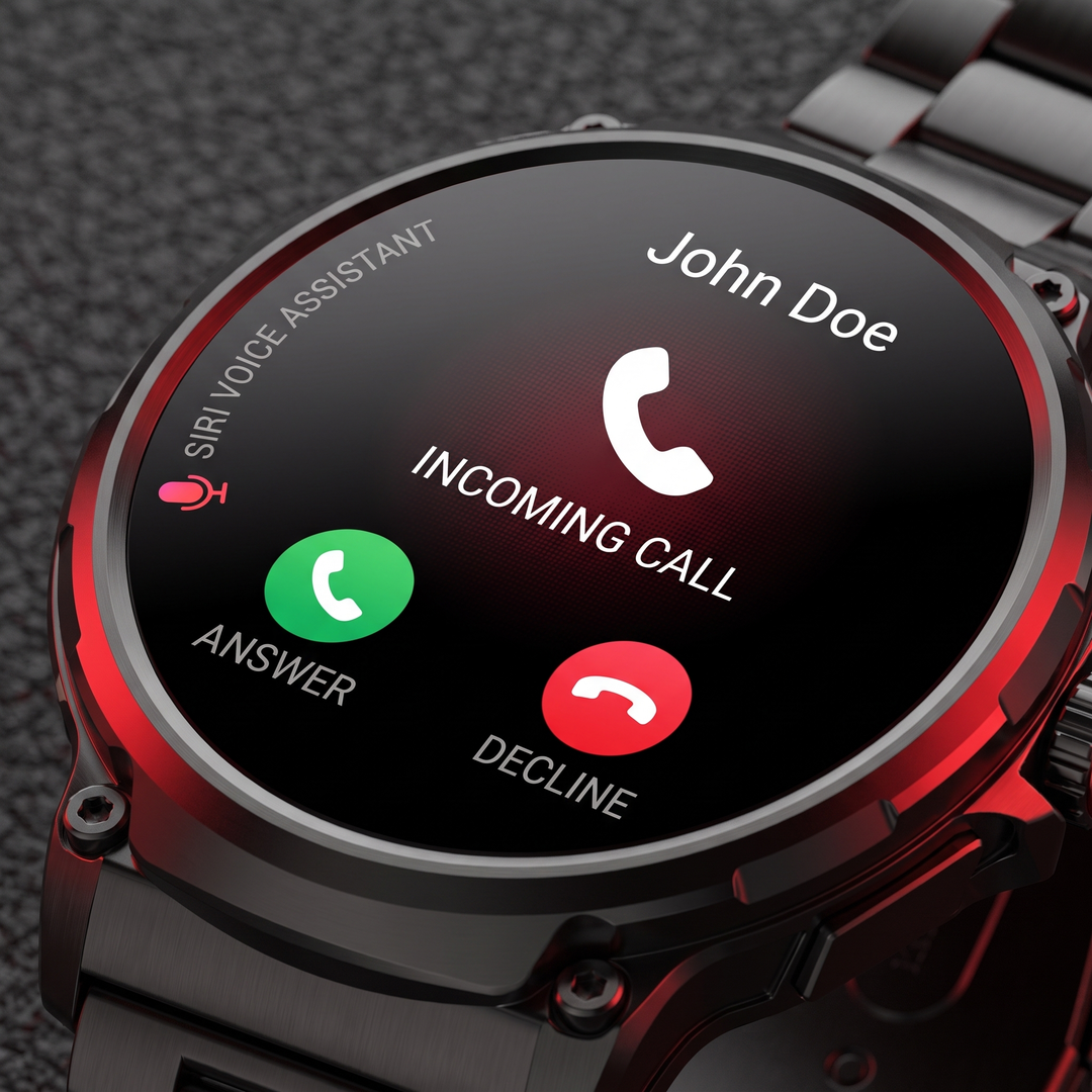 Professional GPS Smart Watch Sport Fitness Tracker 1.85 Inch AMOLED Display Bluetooth Calling Heart Rate Monitor Compatible Android iOS