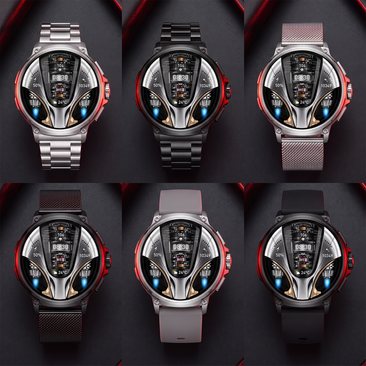 Professional GPS Smart Watch Sport Fitness Tracker 1.85 Inch AMOLED Display Bluetooth Calling Heart Rate Monitor Compatible Android iOS