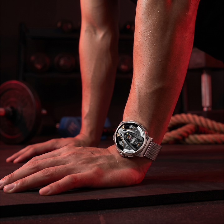 Professional GPS Smart Watch Sport Fitness Tracker 1.85 Inch AMOLED Display Bluetooth Calling Heart Rate Monitor Compatible Android iOS
