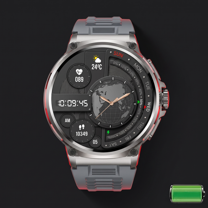 Professional GPS Smart Watch Sport Fitness Tracker 1.85 Inch AMOLED Display Bluetooth Calling Heart Rate Monitor Compatible Android iOS