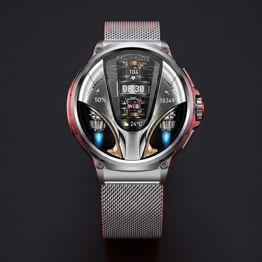 Professional GPS Smart Watch Sport Fitness Tracker 1.85 Inch AMOLED Display Bluetooth Calling Heart Rate Monitor Compatible Android iOS