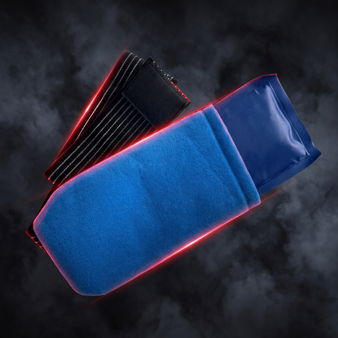 Professional Gel Ice Pack with Adjustable Elastic Strap Hot Cold Compress Wrap for Shoulder Knee Back Neck Ankle Recovery Support