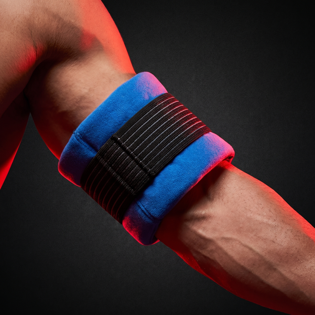 Professional Gel Ice Pack with Adjustable Elastic Strap Hot Cold Compress Wrap for Shoulder Knee Back Neck Ankle Recovery Support