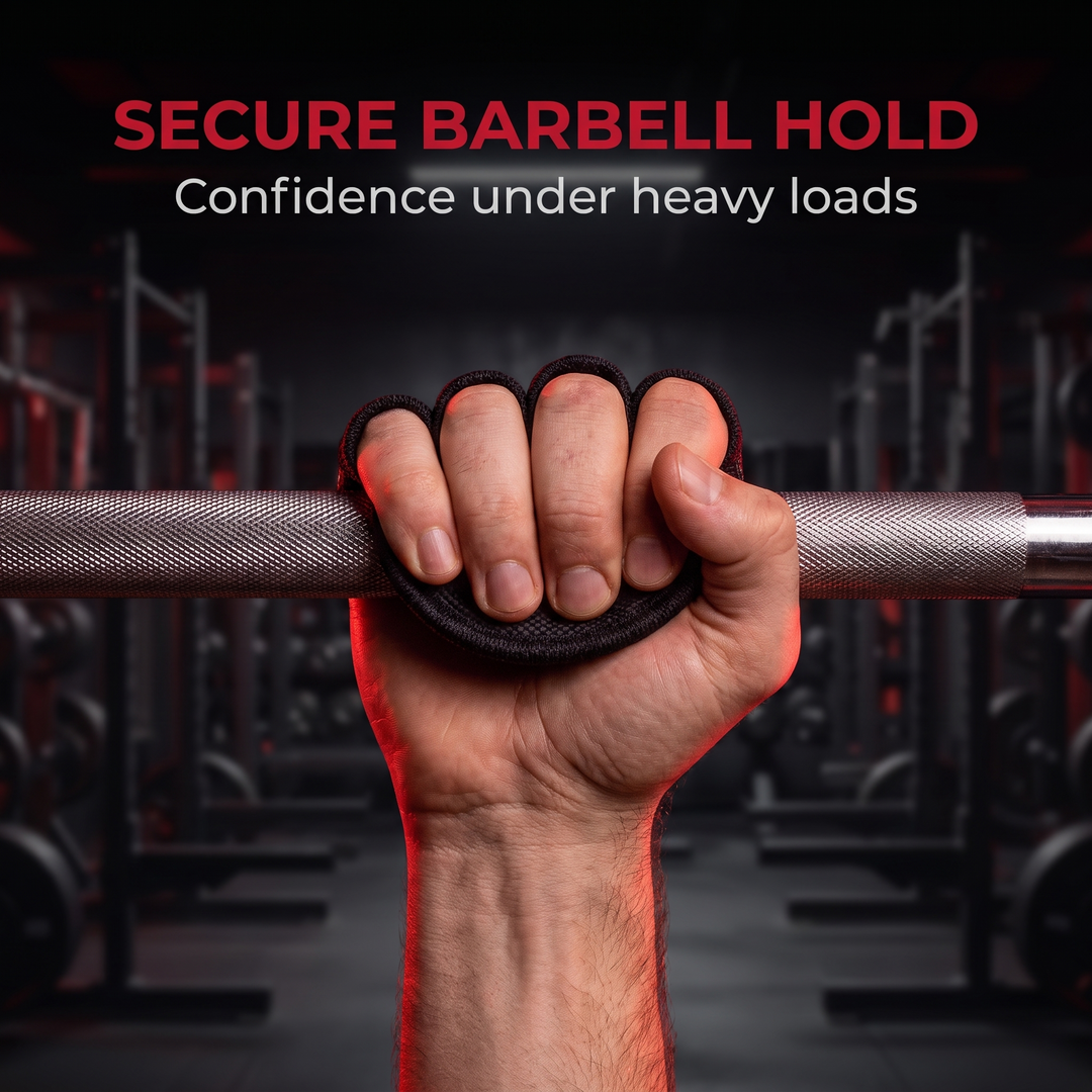 Professional Gym Gloves Half Finger Palm Protector Weightlifting Grips Pads Dumbbell Lifting Training Gloves for Home Gym Workout
