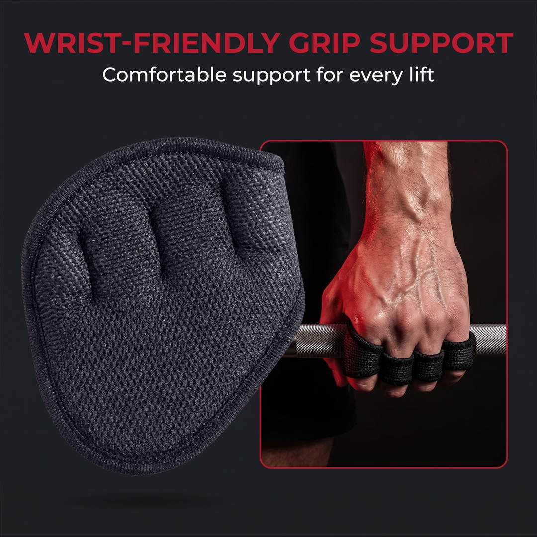 Professional Gym Gloves Half Finger Palm Protector Weightlifting Grips Pads Dumbbell Lifting Training Gloves for Home Gym Workout