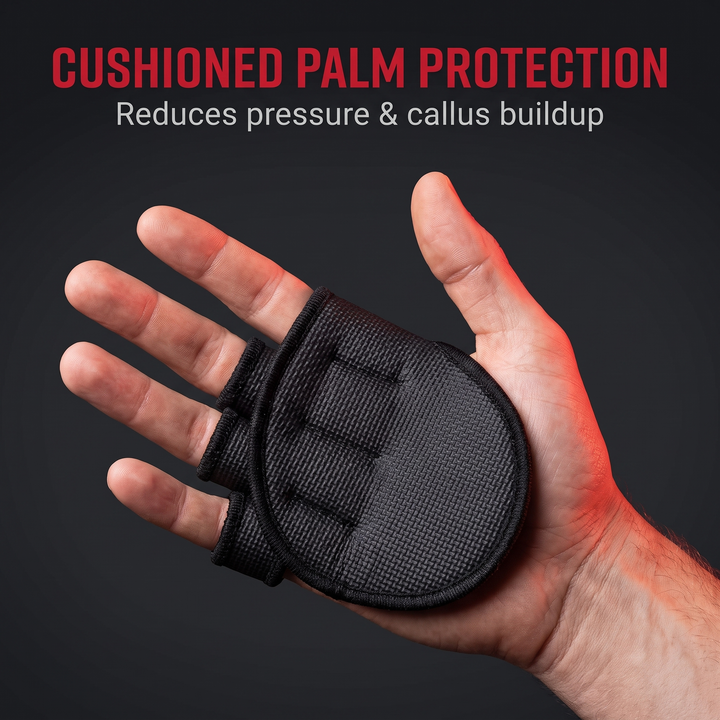 Professional Gym Gloves Half Finger Palm Protector Weightlifting Grips Pads Dumbbell Lifting Training Gloves for Home Gym Workout
