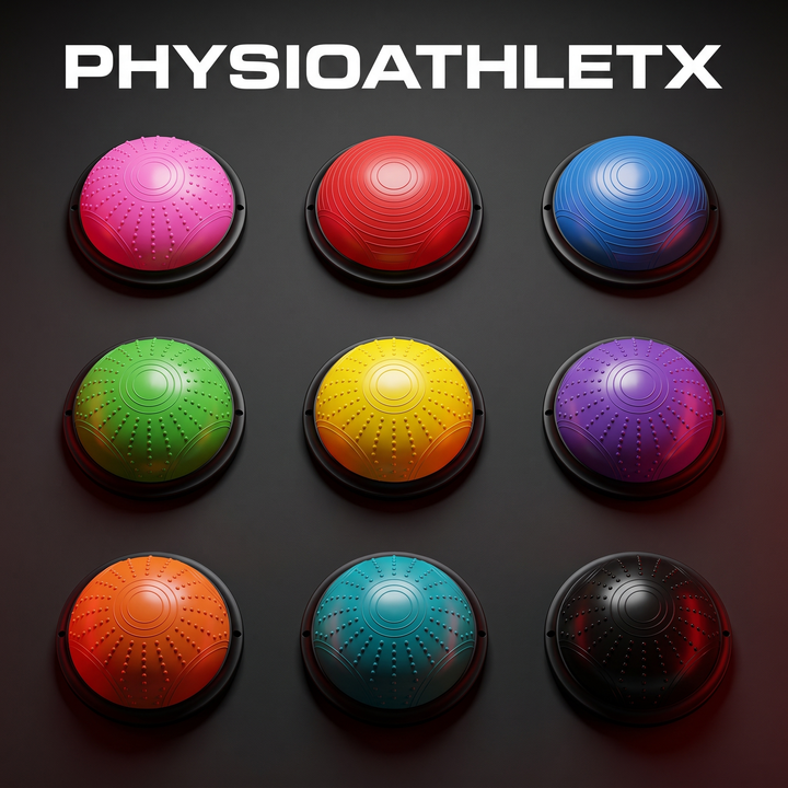 Professional Half Balance Ball 46cm BOSU Stability Trainer Yoga Fitness Core Strength Training Balance Board Home Gym Workout Recovery