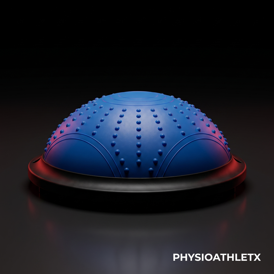 Professional Half Balance Ball 46cm BOSU Stability Trainer Yoga Fitness Core Strength Training Balance Board Home Gym Workout Recovery