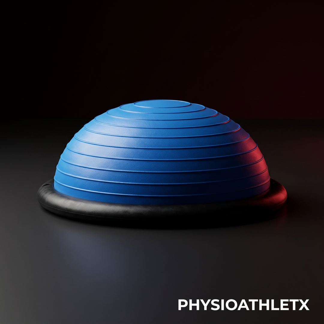 Professional Half Balance Ball 46cm BOSU Stability Trainer Yoga Fitness Core Strength Training Balance Board Home Gym Workout Recovery
