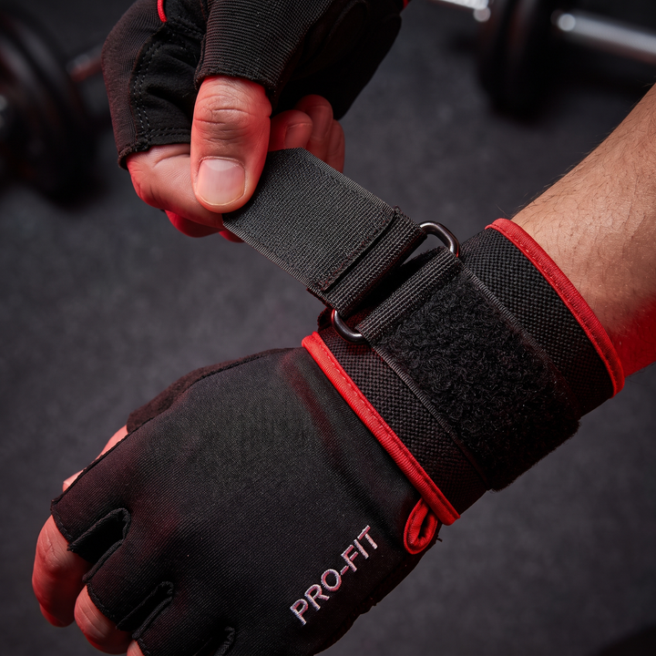 Professional Half Finger Gym Gloves with Wrist Support Non Slip Grip Weight Lifting Gloves for Dumbbell Barbell Pull Up Bar Fitness Training Men Women