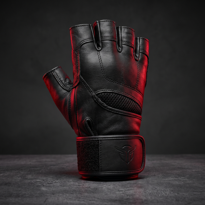 Professional Half Finger Gym Gloves with Wrist Support Non Slip Grip Weight Lifting Gloves for Dumbbell Barbell Pull Up Bar Fitness Training Men Women