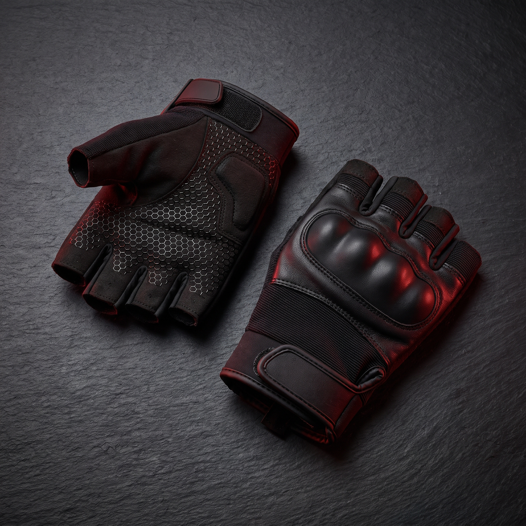 Professional Half Finger Motorcycle Gloves Breathable Anti-Slip Wear-Resistant Cycling Gloves for Racing Outdoor Riding Electric Bike