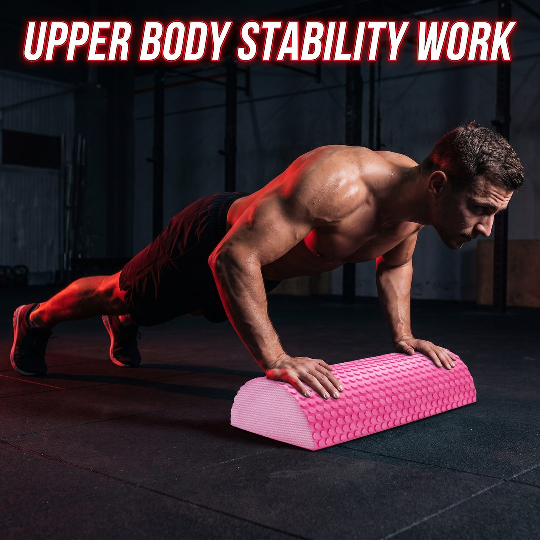 Professional Half Round Foam Roller EVA Balance Trainer 30cm Massage Roller for Yoga Pilates Fitness Muscle Recovery Home Gym