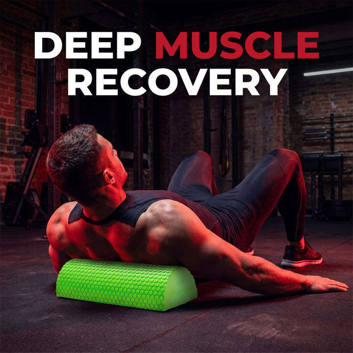 Professional Half Round Foam Roller EVA Balance Trainer 30cm Massage Roller for Yoga Pilates Fitness Muscle Recovery Home Gym