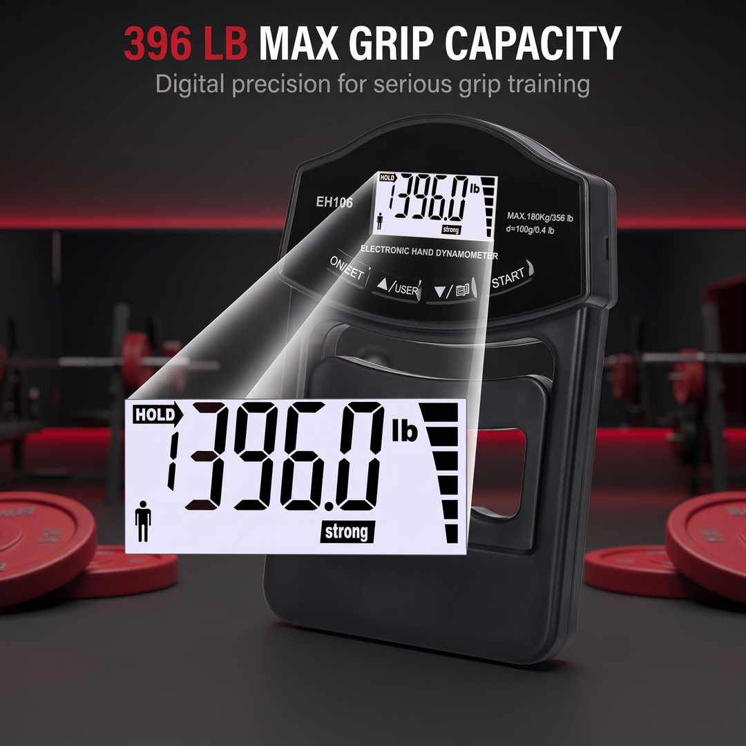 Professional Hand Grip Strength Dynamometer Digital LCD Display Forearm Trainer Grip Strengthener Squeeze Exercise Rehabilitation Fitness Tool