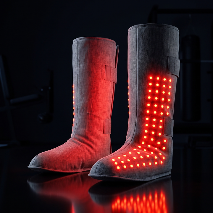 Professional Heated Red Light Leg Massager Boots Full Leg Compression Massager with Heat Muscle Relaxation Joint Comfort Fatigue Relief Home Recovery