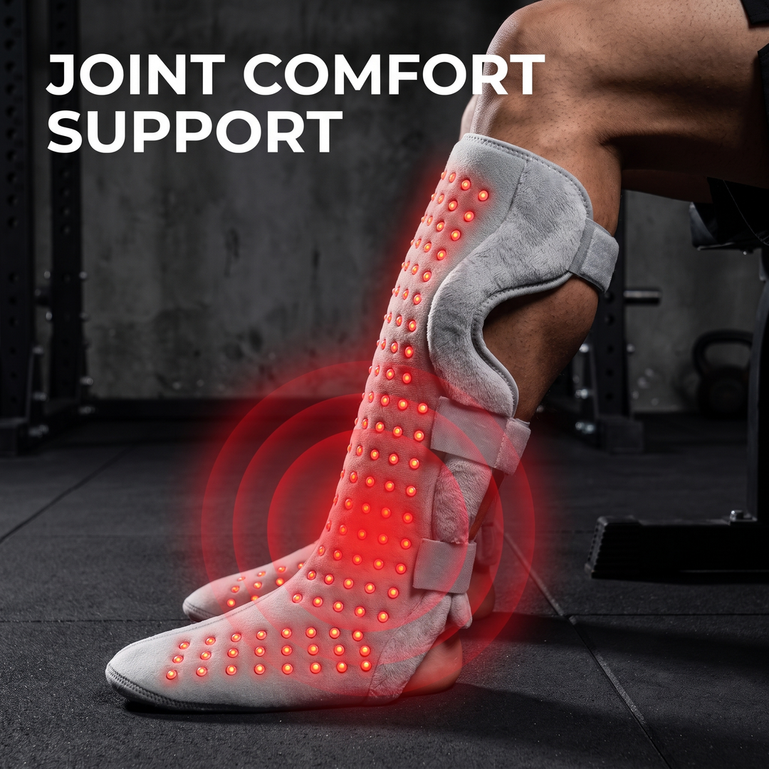 Professional Heated Red Light Leg Massager Boots Full Leg Compression Massager with Heat Muscle Relaxation Joint Comfort Fatigue Relief Home Recovery