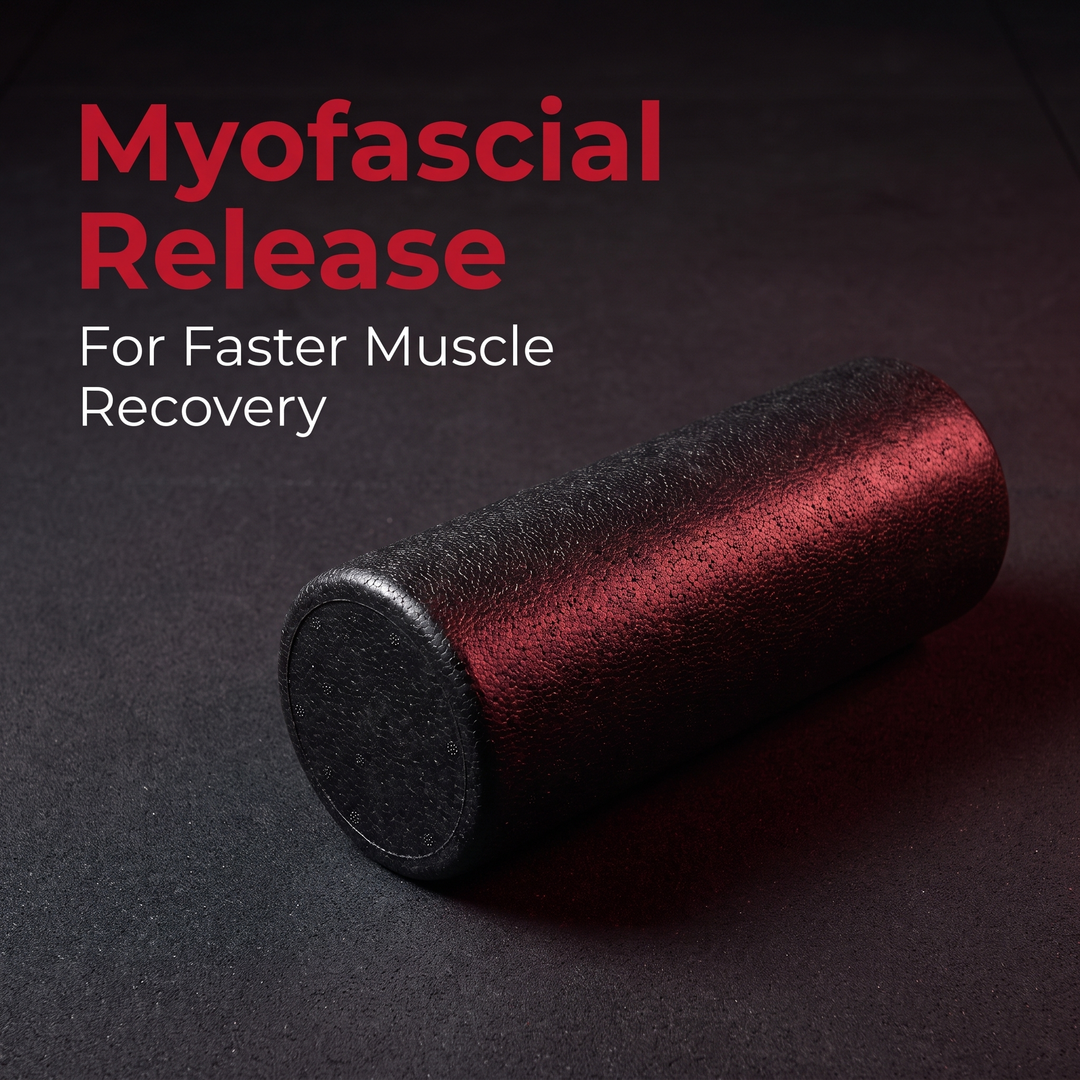 Professional High-Density Foam Roller Back Legs Muscle Recovery Deep Tissue Massage Myofascial Release Home Gym Mobility Training