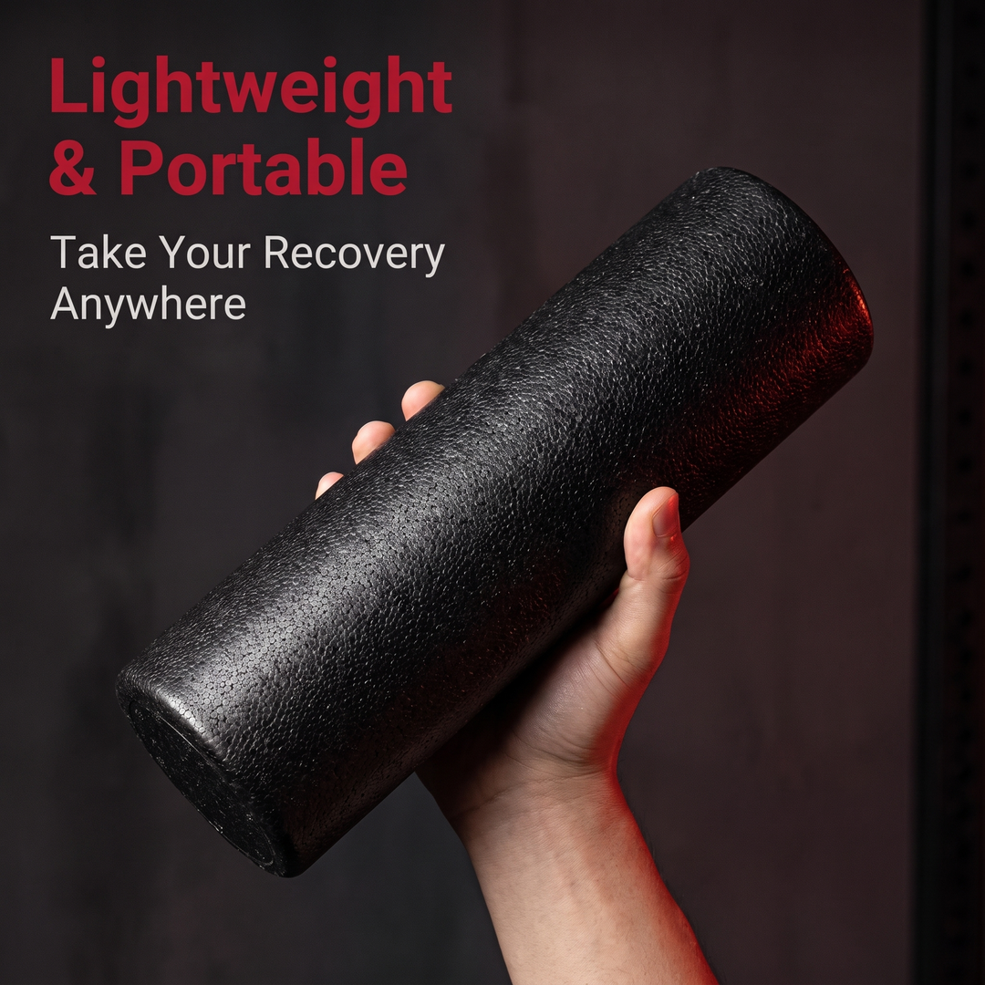 Professional High-Density Foam Roller Back Legs Muscle Recovery Deep Tissue Massage Myofascial Release Home Gym Mobility Training