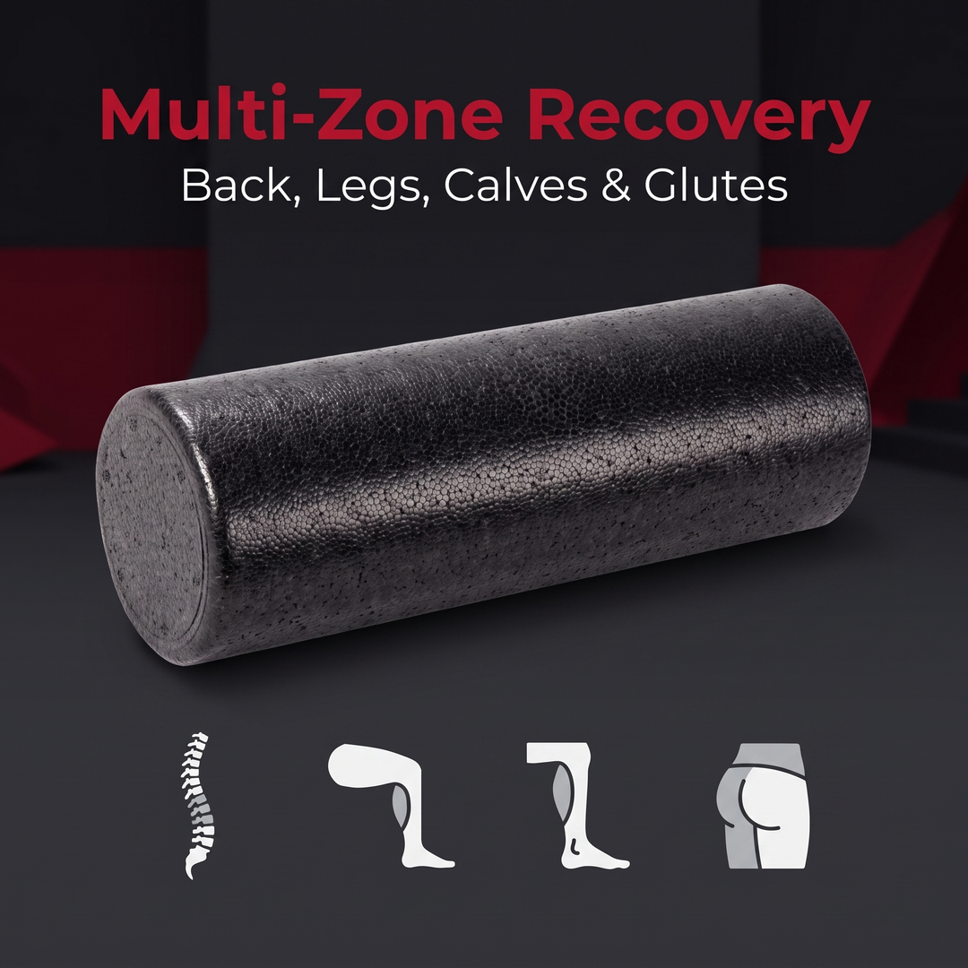 Professional High-Density Foam Roller Back Legs Muscle Recovery Deep Tissue Massage Myofascial Release Home Gym Mobility Training