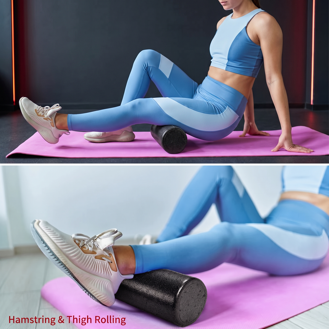 Professional High-Density Foam Roller Back Legs Muscle Recovery Deep Tissue Massage Myofascial Release Home Gym Mobility Training