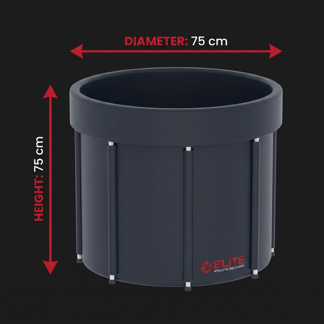 Professional Ice Bath Tub for Athletes with Lid Portable Cold Water Immersion Tub 130 Gallon Capacity Hot Cold Therapy Plunge Pool Recovery Tub for Home Gym Outdoor Use