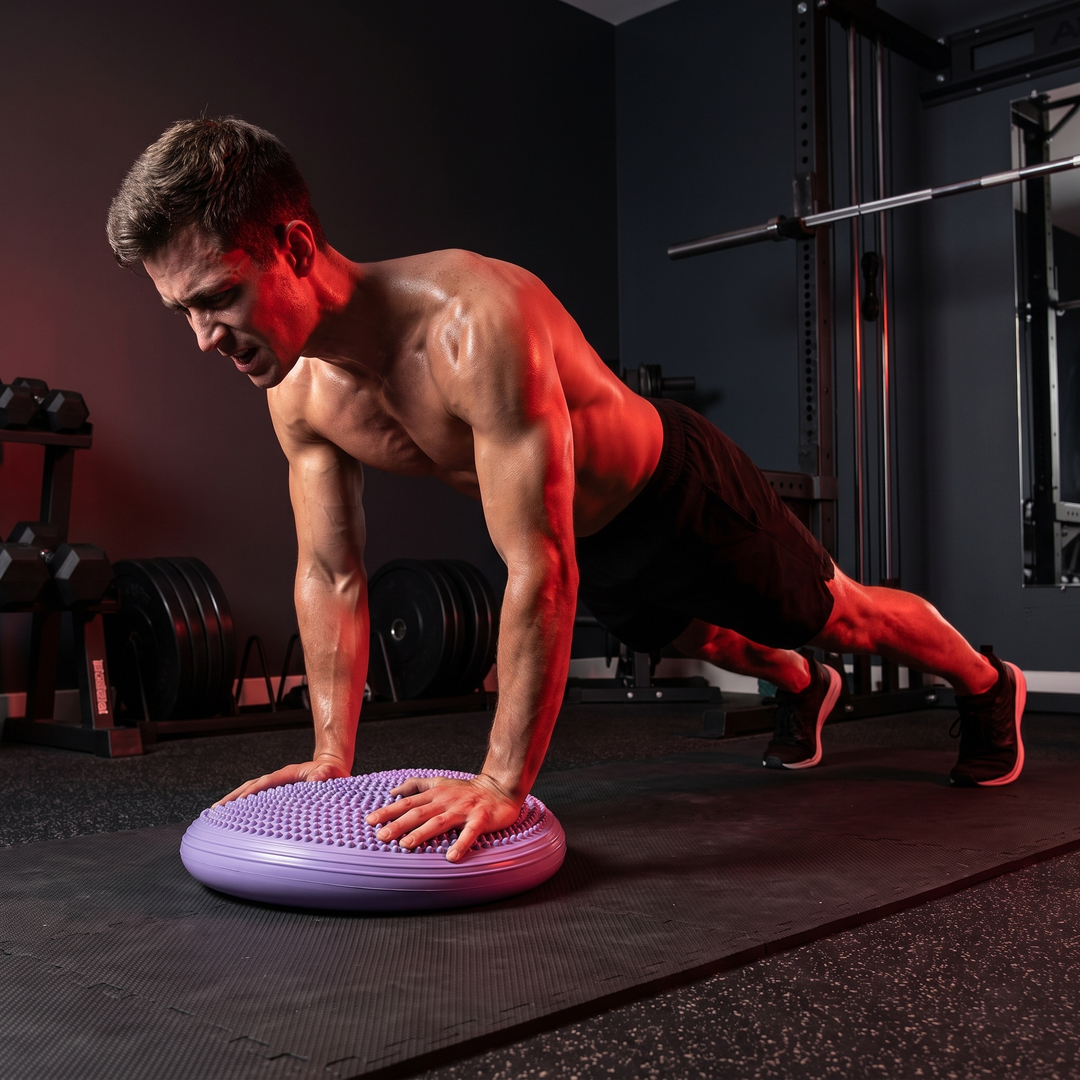 Professional Inflatable Balance Pad Core Stability Trainer Yoga Pilates Fitness Balance Board for Home Gym Rehabilitation Balance Training