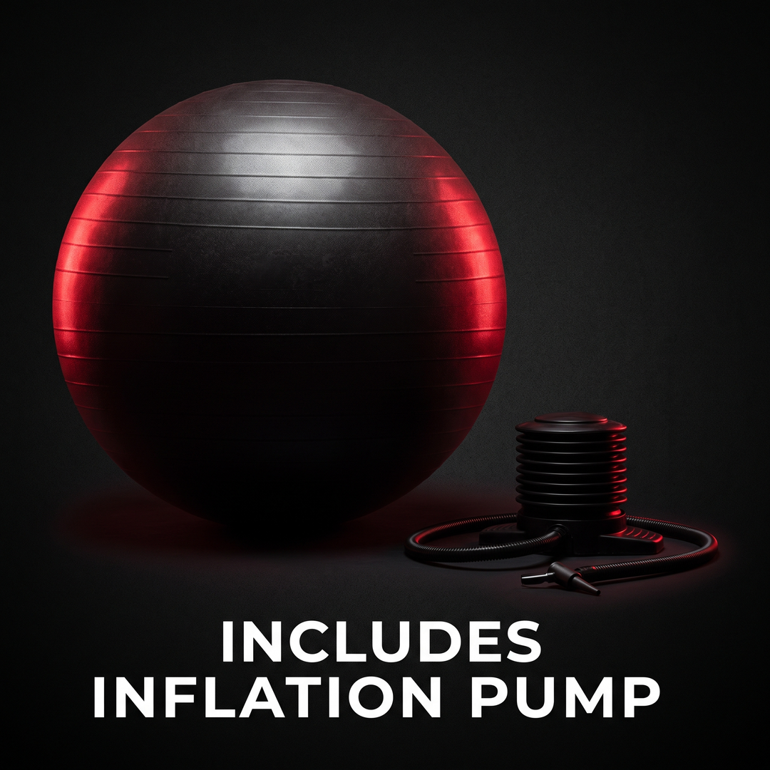 Professional Inflatable Yoga Ball 65cm Anti-Slip Exercise Ball for Pregnancy Prenatal Fitness Birthing Ball Posture Support Home Gym Stability Training