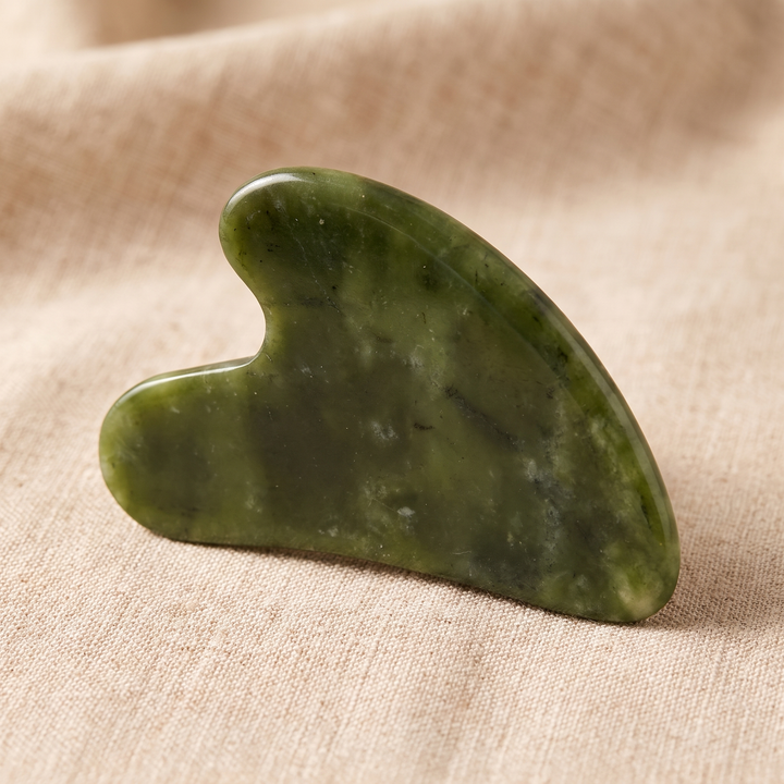 Professional Jade Gua Sha Scraping Tool Heart Shape Natural Jade Stone Face Neck Body Massage Scraper Skin Therapy Recovery Tool