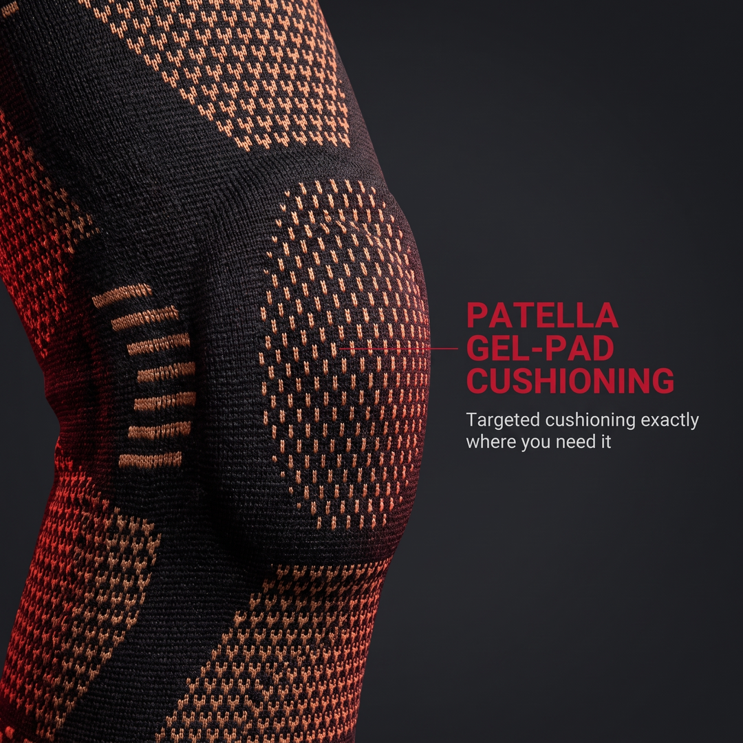 Professional Knee Brace Support Compression Sleeve with Side Stabilizers Patella Gel Pad for Knee Pain Relief Meniscus ACL MCL Recovery Rehabilitation