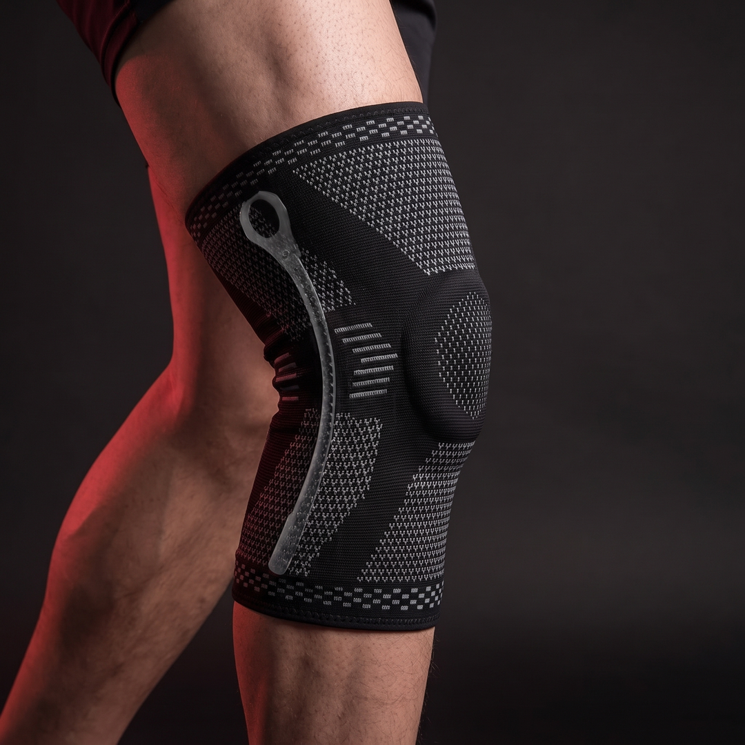 Professional Knee Brace Support Compression Sleeve with Side Stabilizers Patella Gel Pad for Knee Pain Relief Meniscus ACL MCL Recovery Rehabilitation
