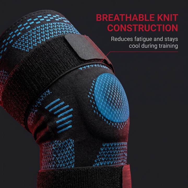 Professional Knee Brace Support Compression Sleeve with Side Stabilizers Patella Gel Pad for Knee Pain Relief Meniscus ACL MCL Recovery Rehabilitation
