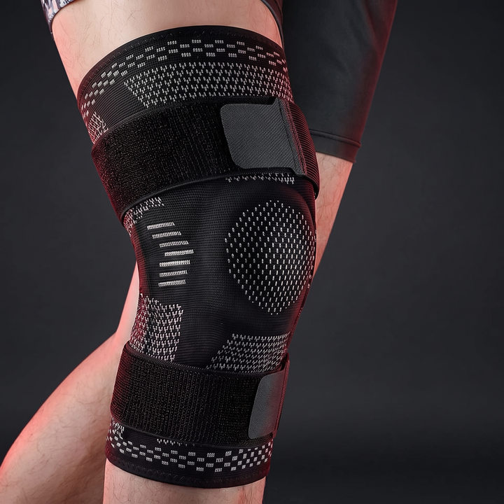Professional Knee Brace Support Compression Sleeve with Side Stabilizers Patella Gel Pad for Knee Pain Relief Meniscus ACL MCL Recovery Rehabilitation
