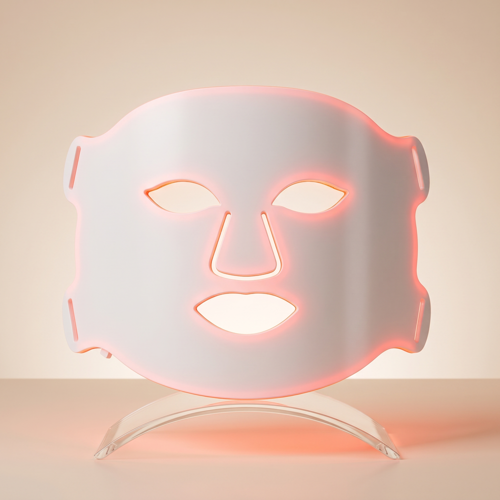 Professional LED Face & Neck Light Therapy Mask 8 Colour Red Near-Infrared Photon Skin Firming Oil Control Anti-Redness Whitening Home Skin Care