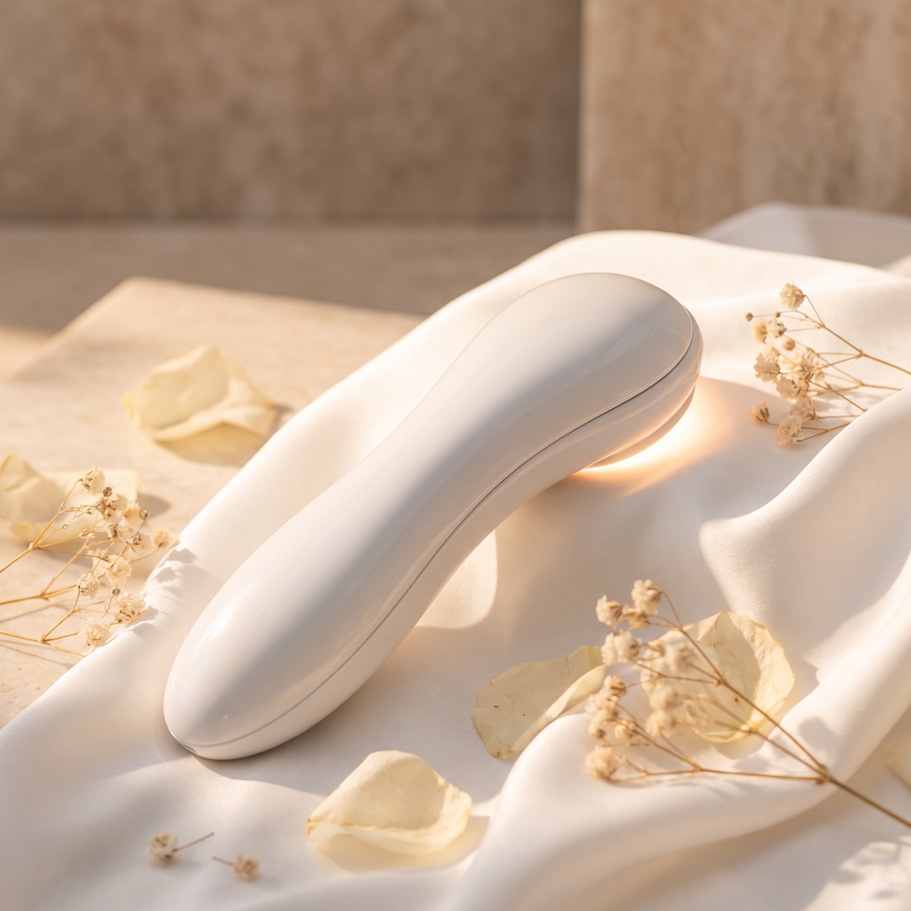 Professional LED Light Therapy Face Neck Massager 7 Colors Adjustable Vibration Skin Tightening Lifting Anti Wrinkle Portable Facial Massager for Home Skincare Routine