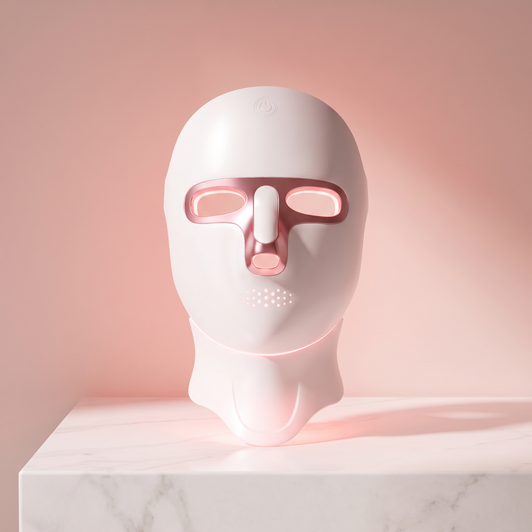 Professional LED Light Therapy Face and Neck Mask 7 Color Photon Skin Rejuvenation Rechargeable Facial Care Device for Home Use