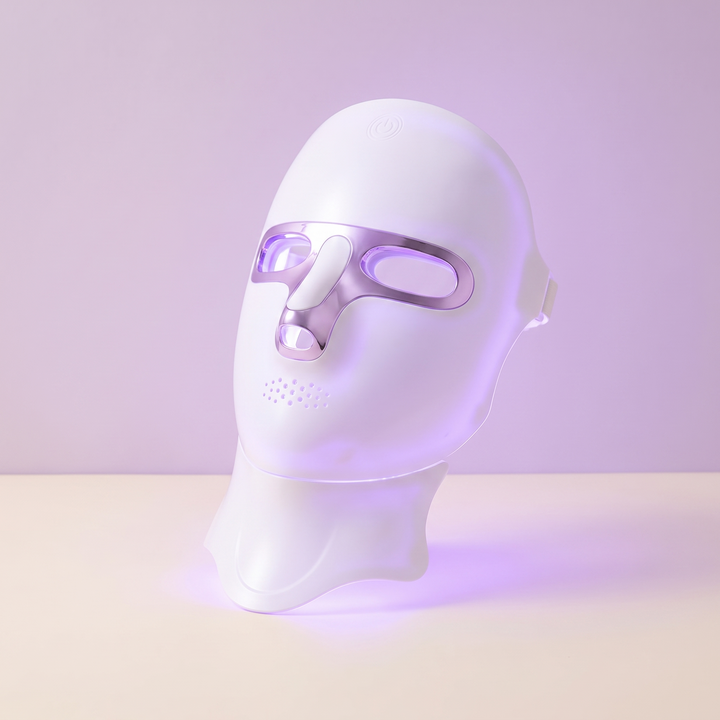 Professional LED Light Therapy Face and Neck Mask 7 Color Photon Skin Rejuvenation Rechargeable Facial Care Device for Home Use