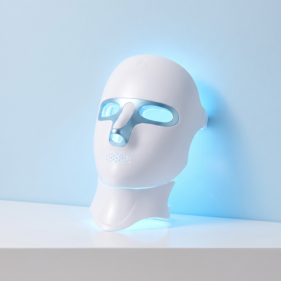 Professional LED Light Therapy Face and Neck Mask 7 Color Photon Skin Rejuvenation Rechargeable Facial Care Device for Home Use