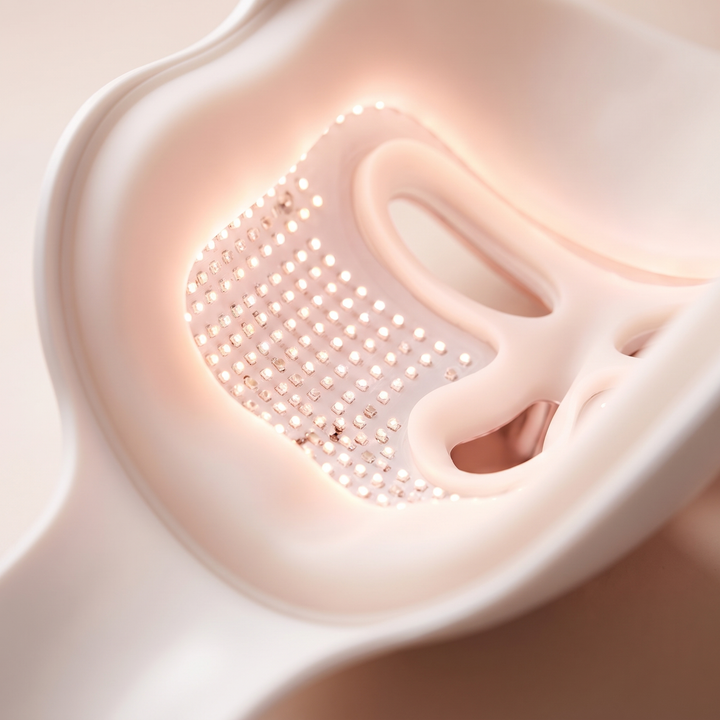 Professional LED Light Therapy Face and Neck Mask 7 Color Photon Skin Rejuvenation Rechargeable Facial Care Device for Home Use