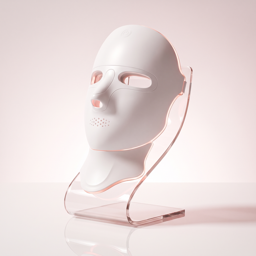 Professional LED Light Therapy Face and Neck Mask 7 Color Photon Skin Rejuvenation Rechargeable Facial Care Device for Home Use