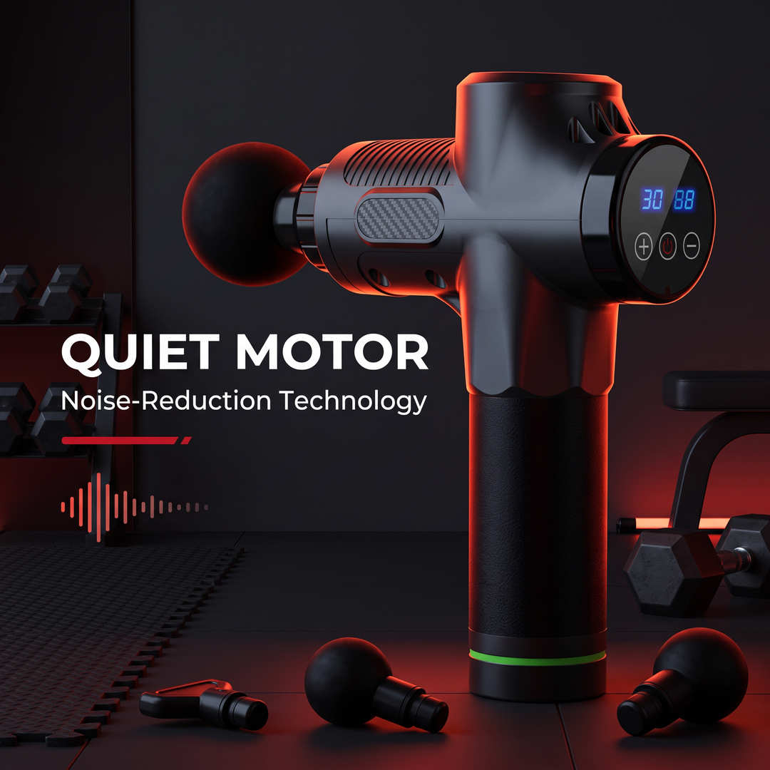 Professional Massage Gun Deep Tissue Muscle Massager 30 Speed Levels Percussion Body Neck Back Recovery Device Noise Reduction Home Gym Fitness Use