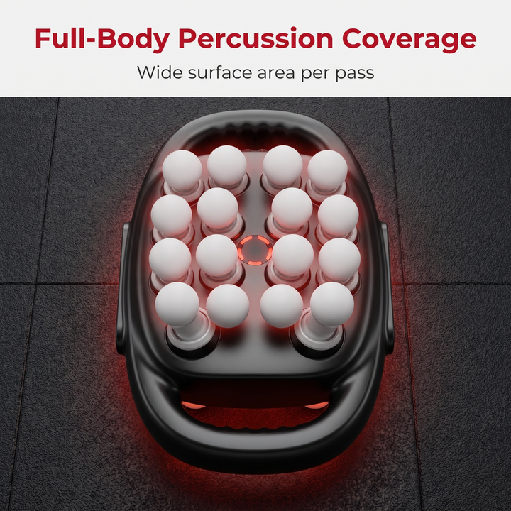 Professional Massage Gun Deep Tissue Percussion Massager Portable Muscle Recovery Device Multiple Attachments Home Gym Fitness Rehabilitation