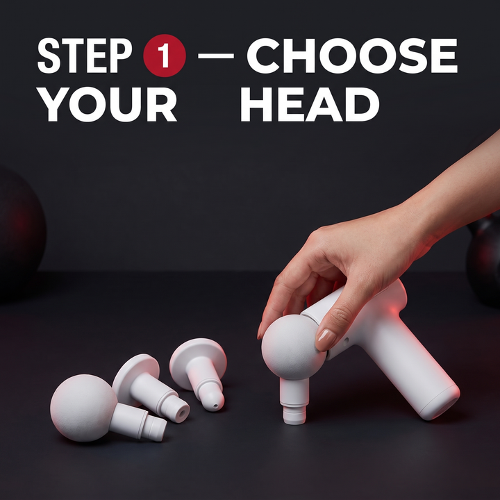 Professional Mini Percussion Massage Gun Portable Muscle Massager Brushless Silent Motor 3 Massage Heads Deep Tissue Relief Body Recovery Fitness