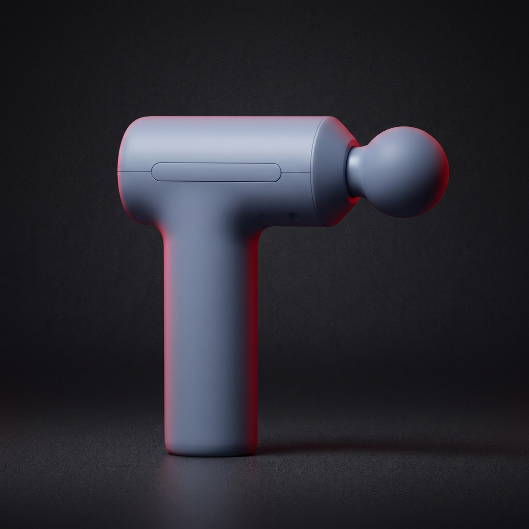Professional Mini Percussion Massage Gun Portable Muscle Massager Brushless Silent Motor 3 Massage Heads Deep Tissue Relief Body Recovery Fitness
