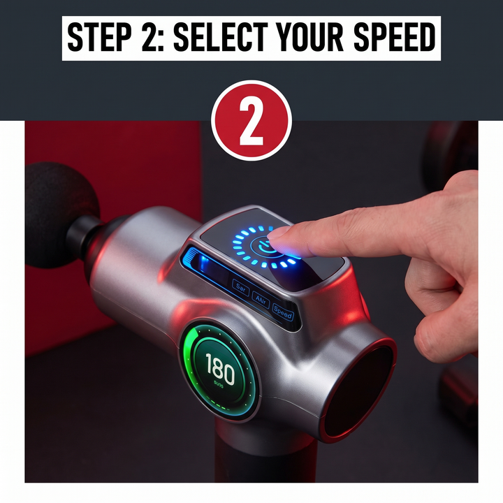 Professional Muscle Massage Gun Deep Tissue Percussion Massager for Neck Back Shoulders Recovery Soreness Relief Home Gym Fitness Use